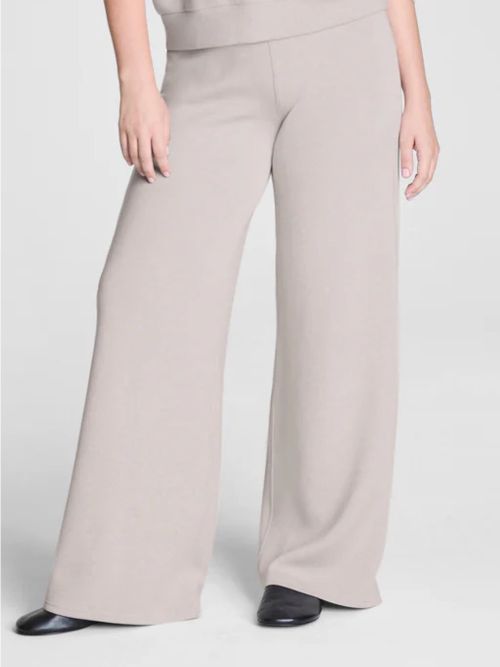 SPANX AirEssential NWT Wide-Leg Knit Pants in French Gray